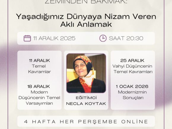 Yaşadığımız Dünyaya Nizam Veren Aklı Anlamak – Necla Koytak
